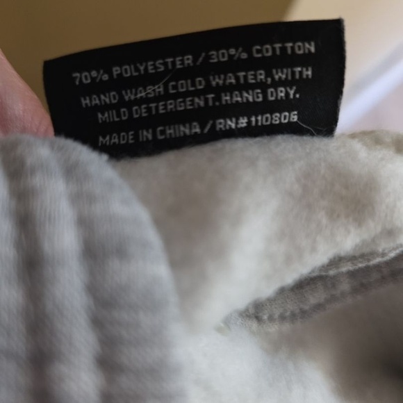 Lucky Brand Light Grey Hood Graphic Print Dog Coat Velcro Closure Leash Hole - Picture 4 of 13